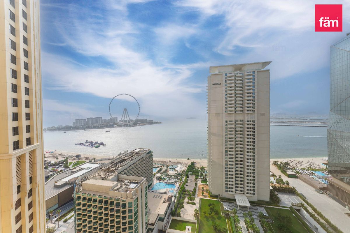 Просторные апартаменты 2BR в Bahar 4, JBR с панорамным видом
