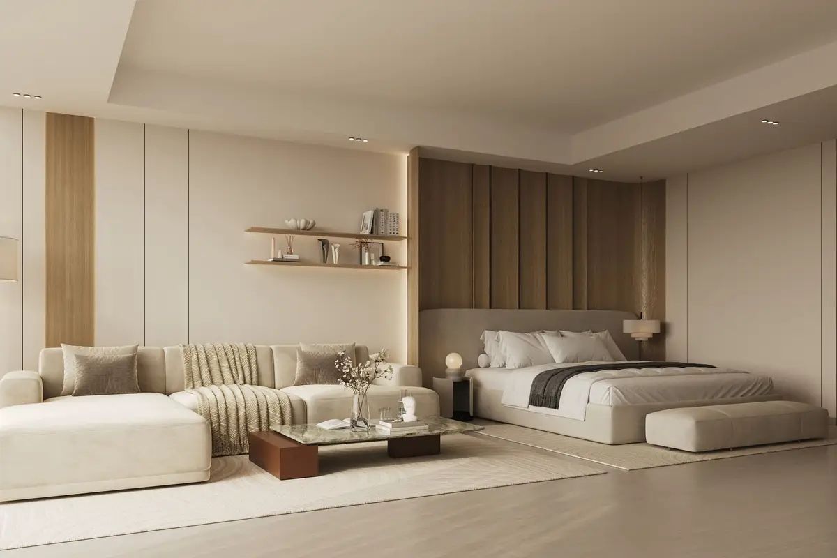 Вид на стадион Крикета и марину | Высокий этаж | 2BHK — 4