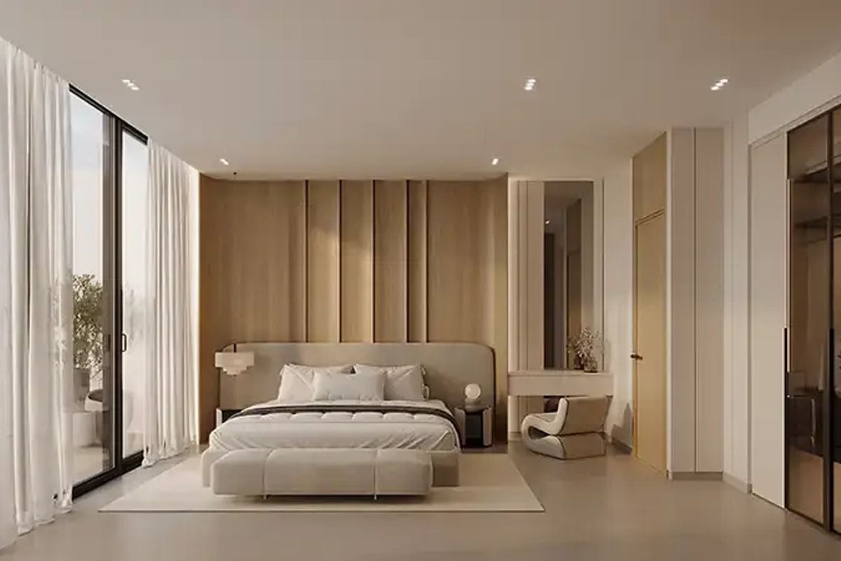 Вид на стадион Крикета и марину | Высокий этаж | 2BHK — 2