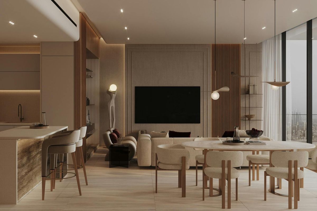Редкая большая 2br | Большая терраса | Вид на amenity — 2