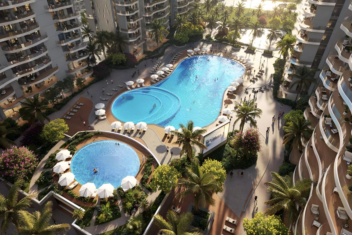 Студия в DAMAC Lagoons с видом на лагуну — Продана — 3