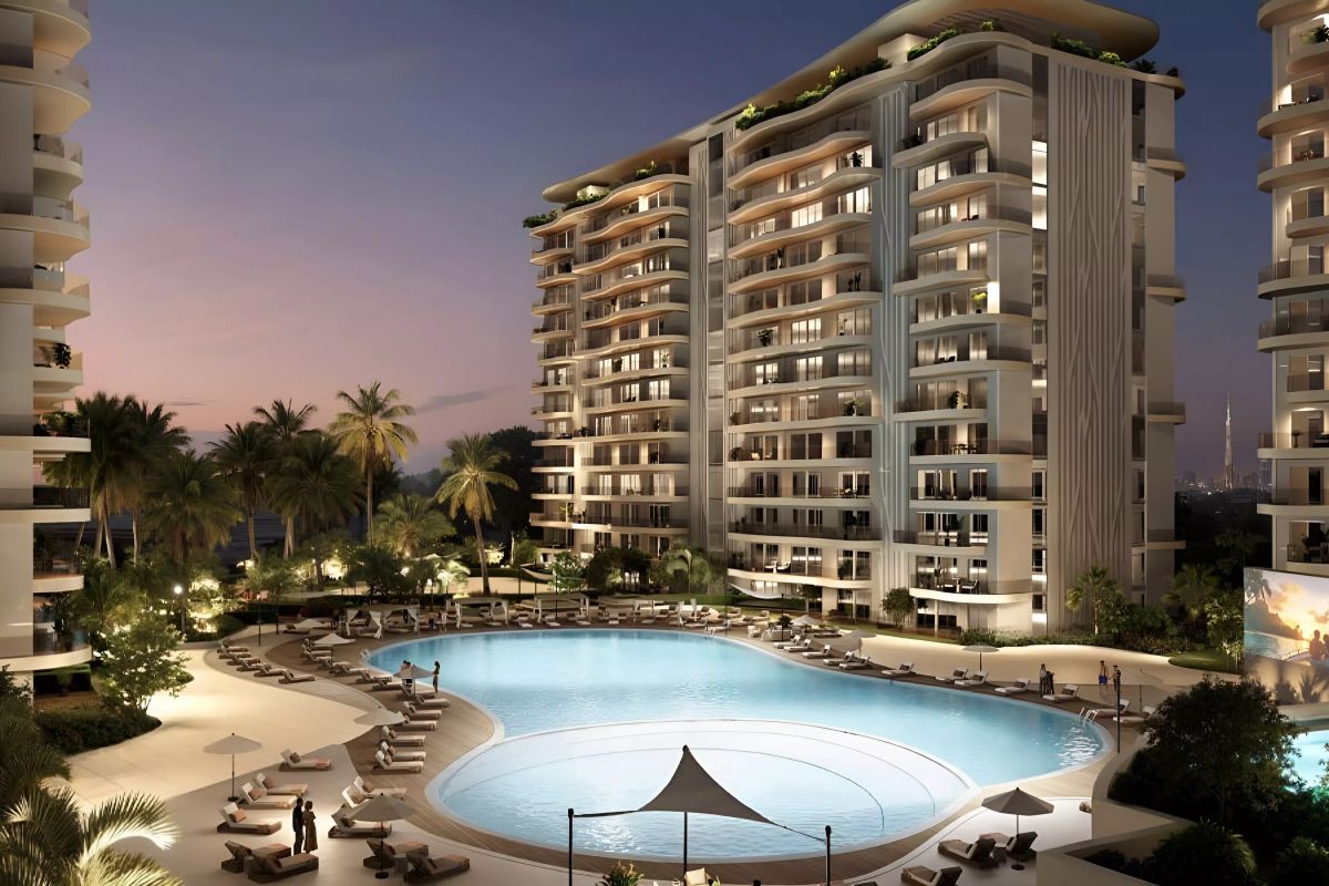 Студия в DAMAC Lagoons с видом на лагуну — Продана